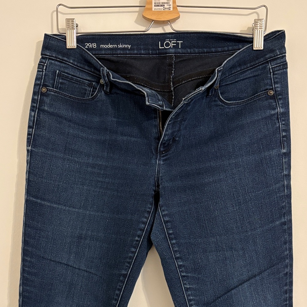 LOFT Women's Skinny Jeans - Deep Blue